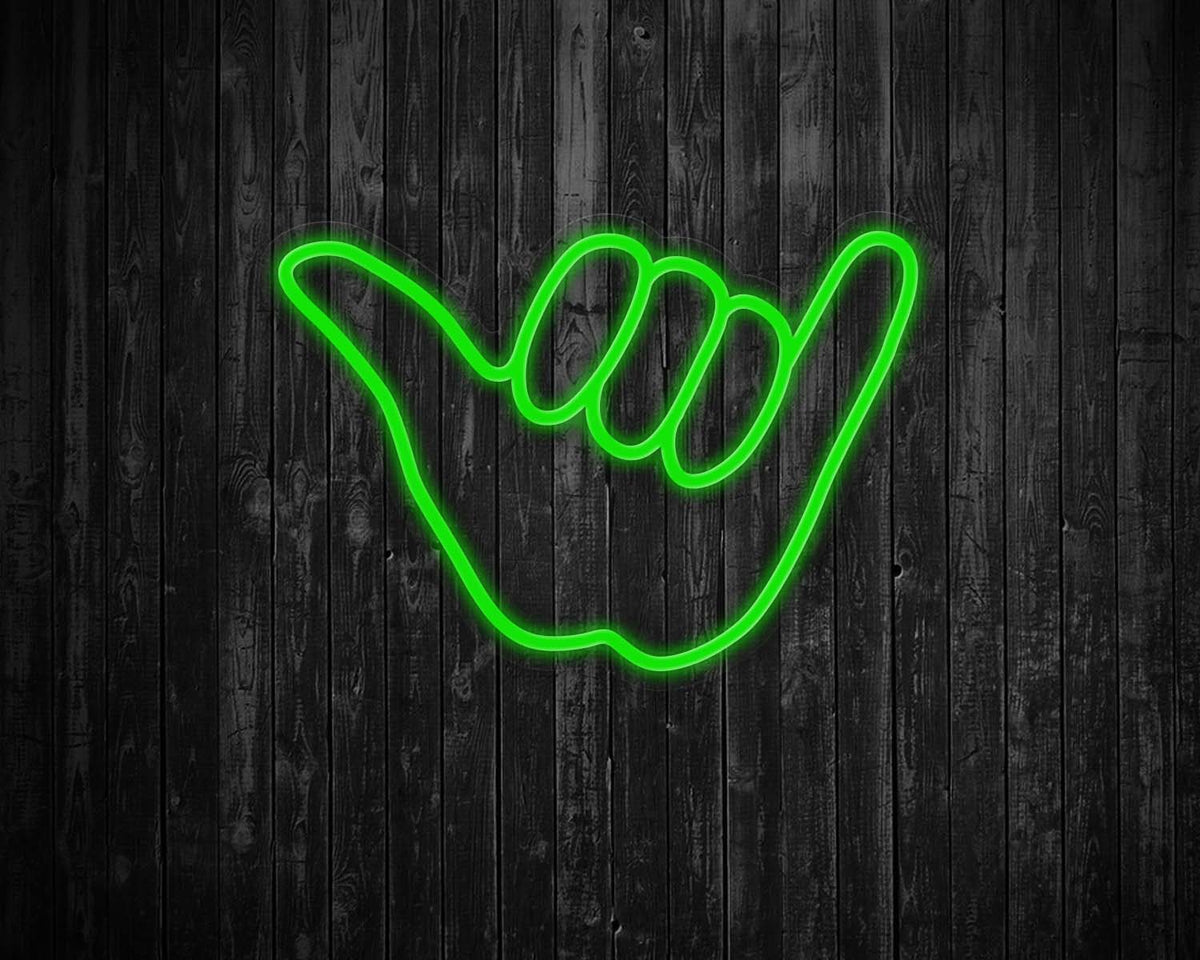 Hang Loose Hand Neon Sign