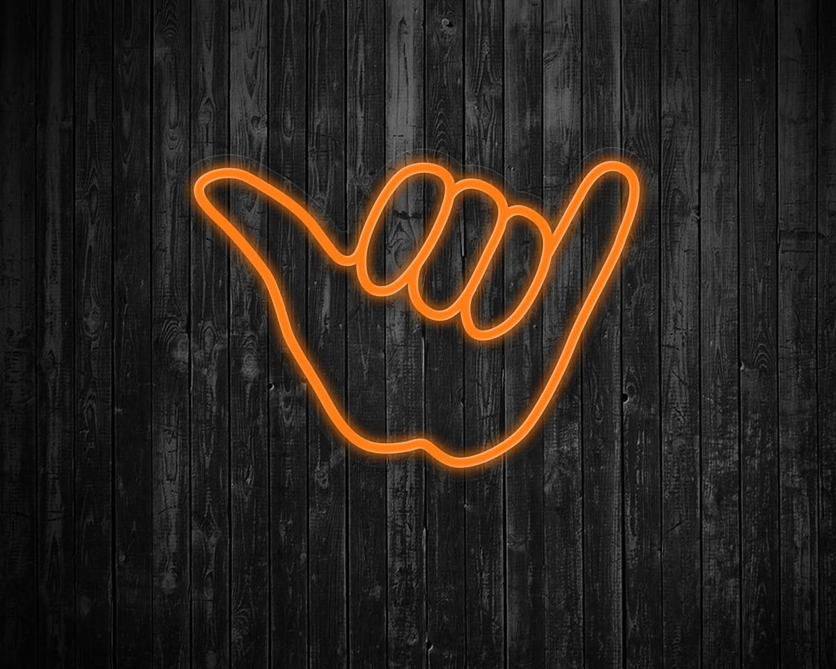 Hang Loose Hand Neon Sign