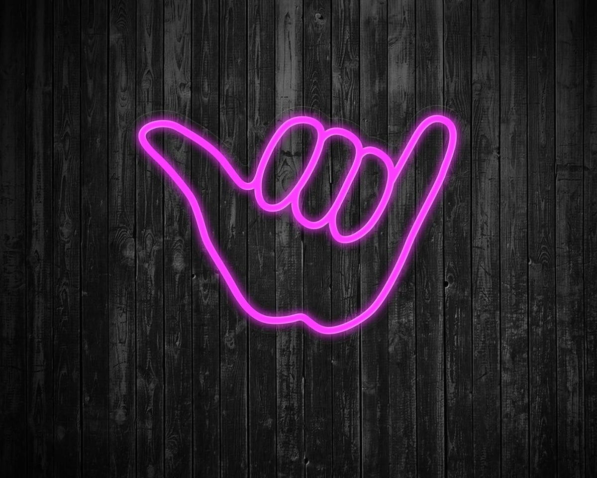 Hang Loose Hand Neon Sign