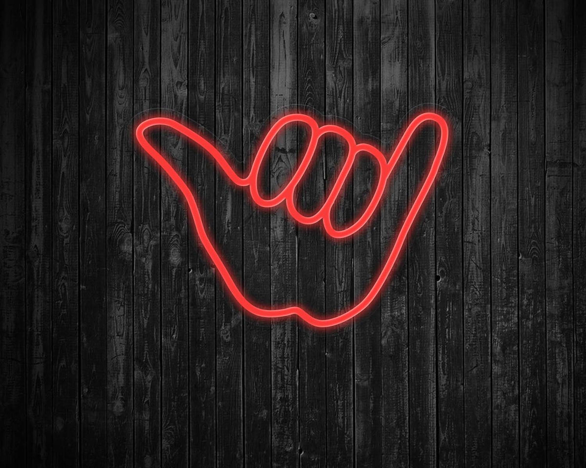 Hang Loose Hand Neon Sign