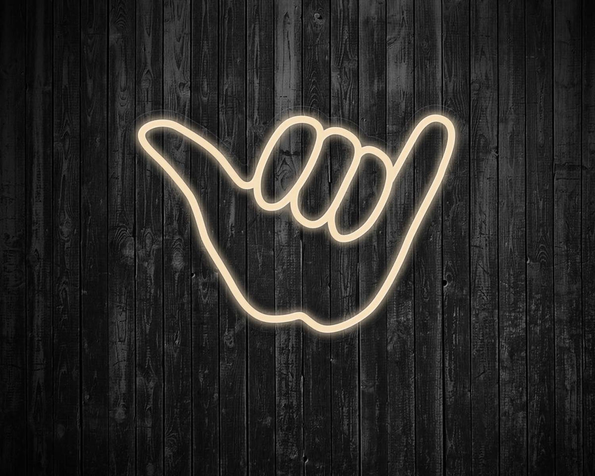 Hang Loose Hand Neon Sign