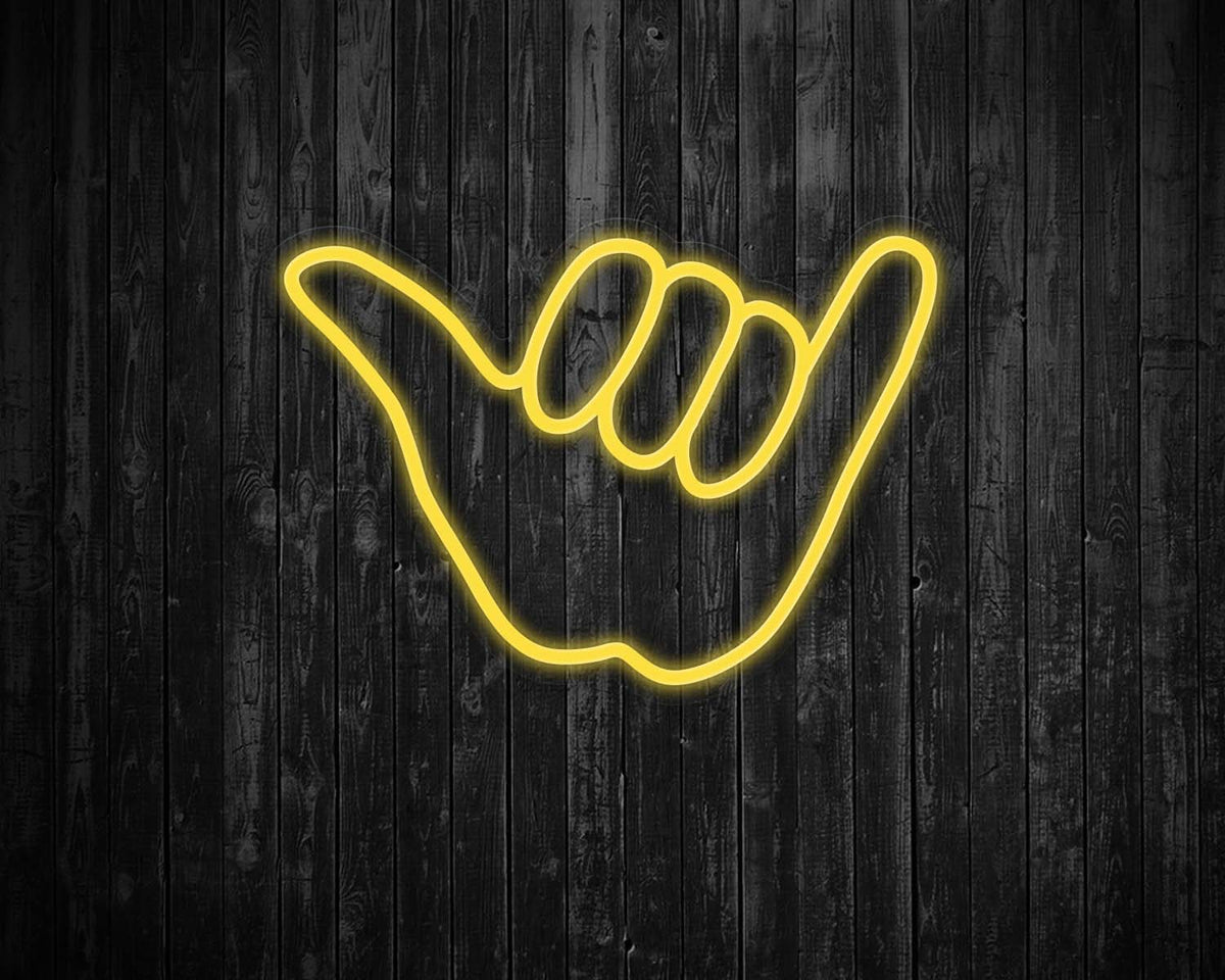 Hang Loose Hand Neon Sign