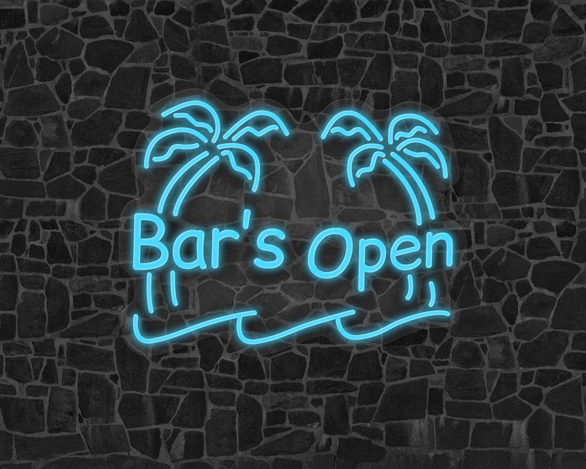 Bar's Open Neon Sign