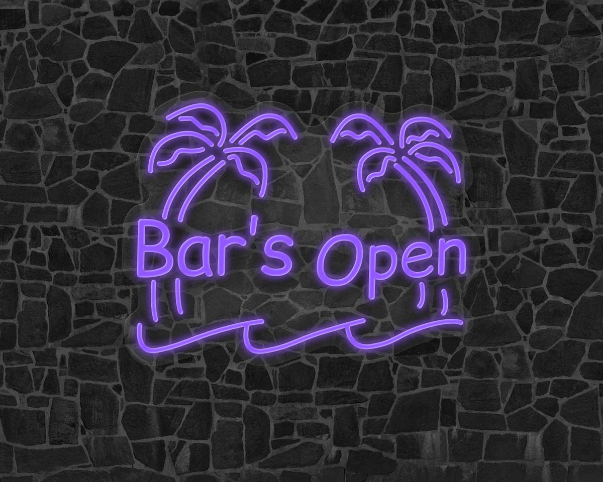 Bar's Open Neon Sign