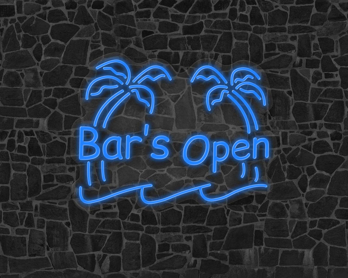Bar's Open Neon Sign