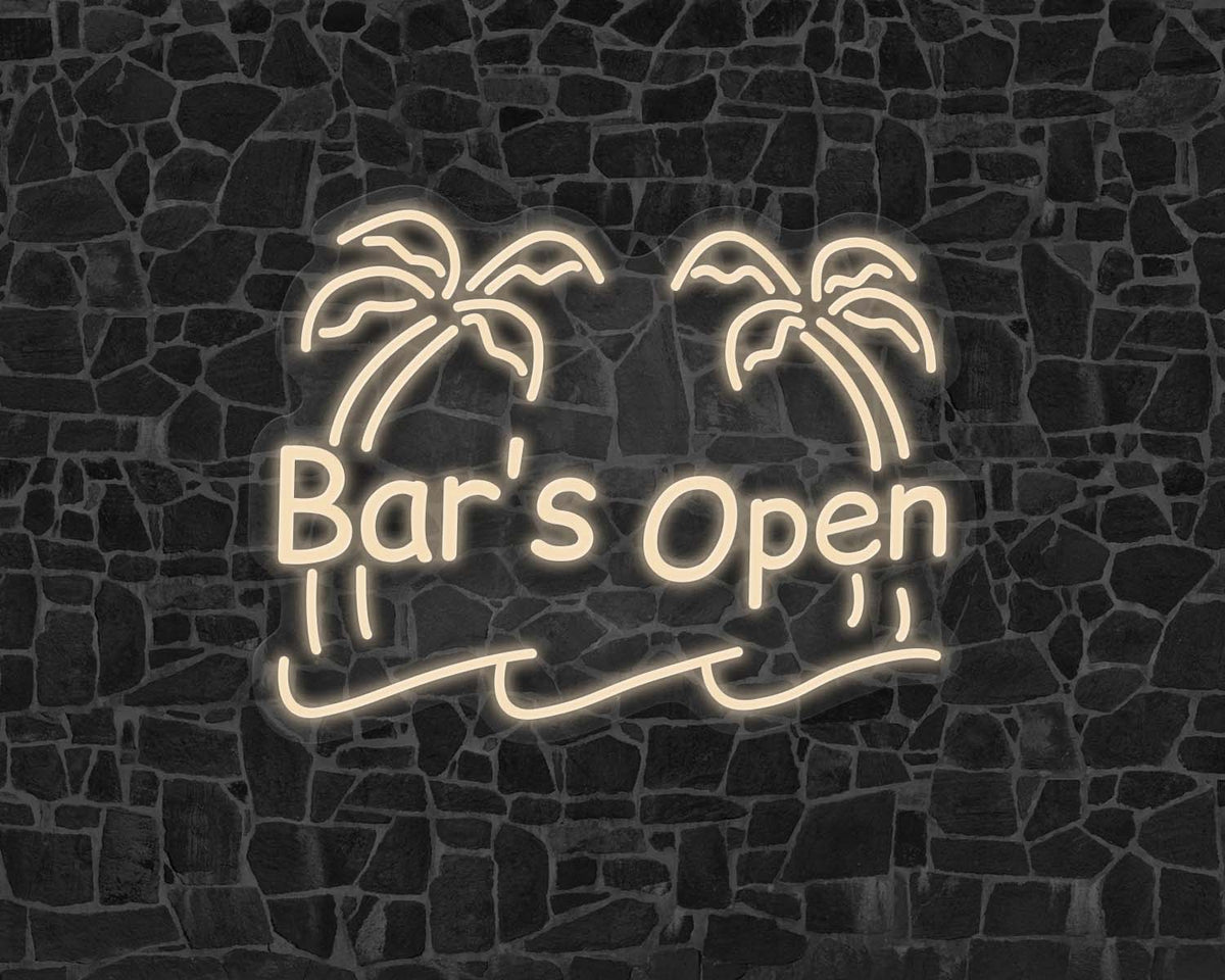 Bar's Open Neon Sign