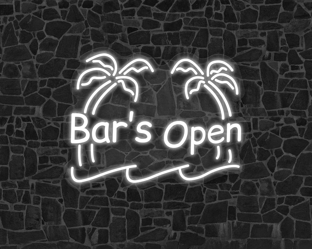 Bar's Open Neon Sign