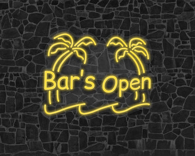 Bar's Open Neon Sign
