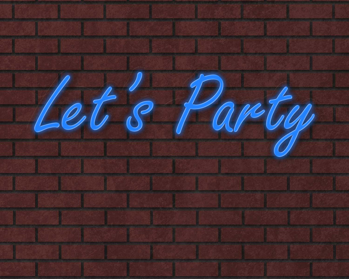 Lets Party Neon Sign