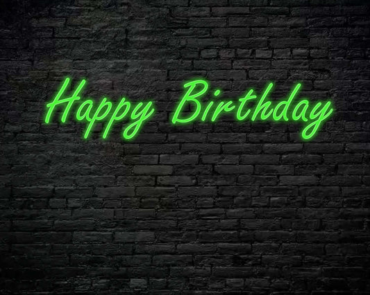 Happy Birthday Neon Sign
