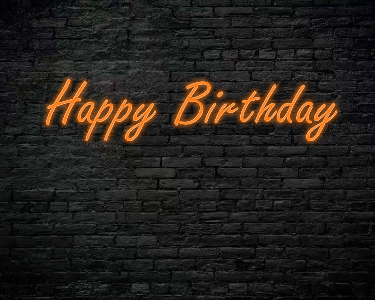 Happy Birthday Neon Sign