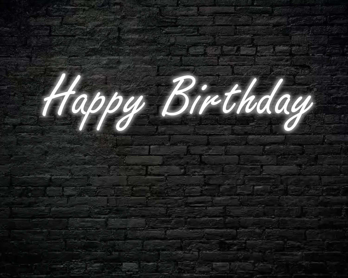 Happy Birthday Neon Sign