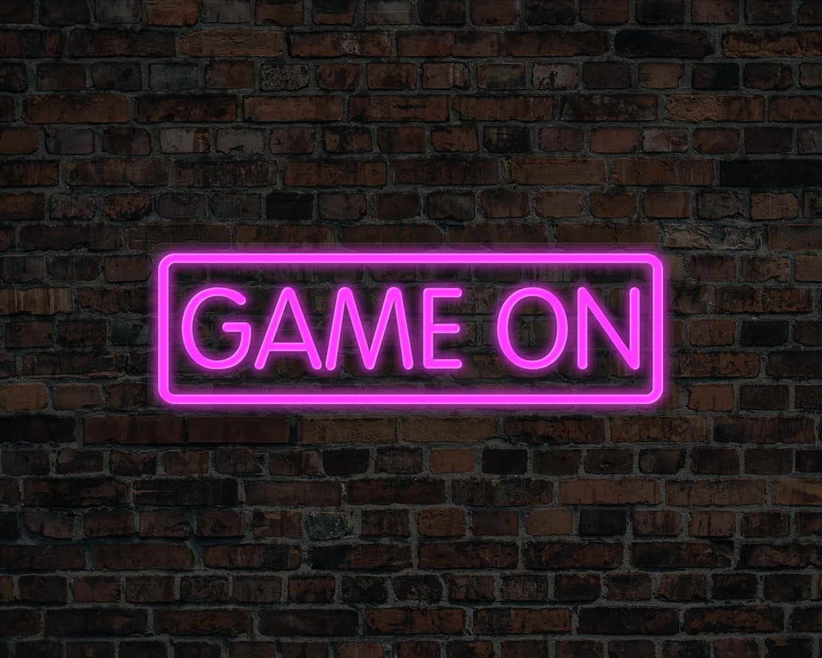 Game on Neon Sign