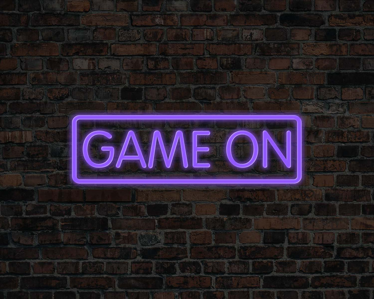 Game on Neon Sign