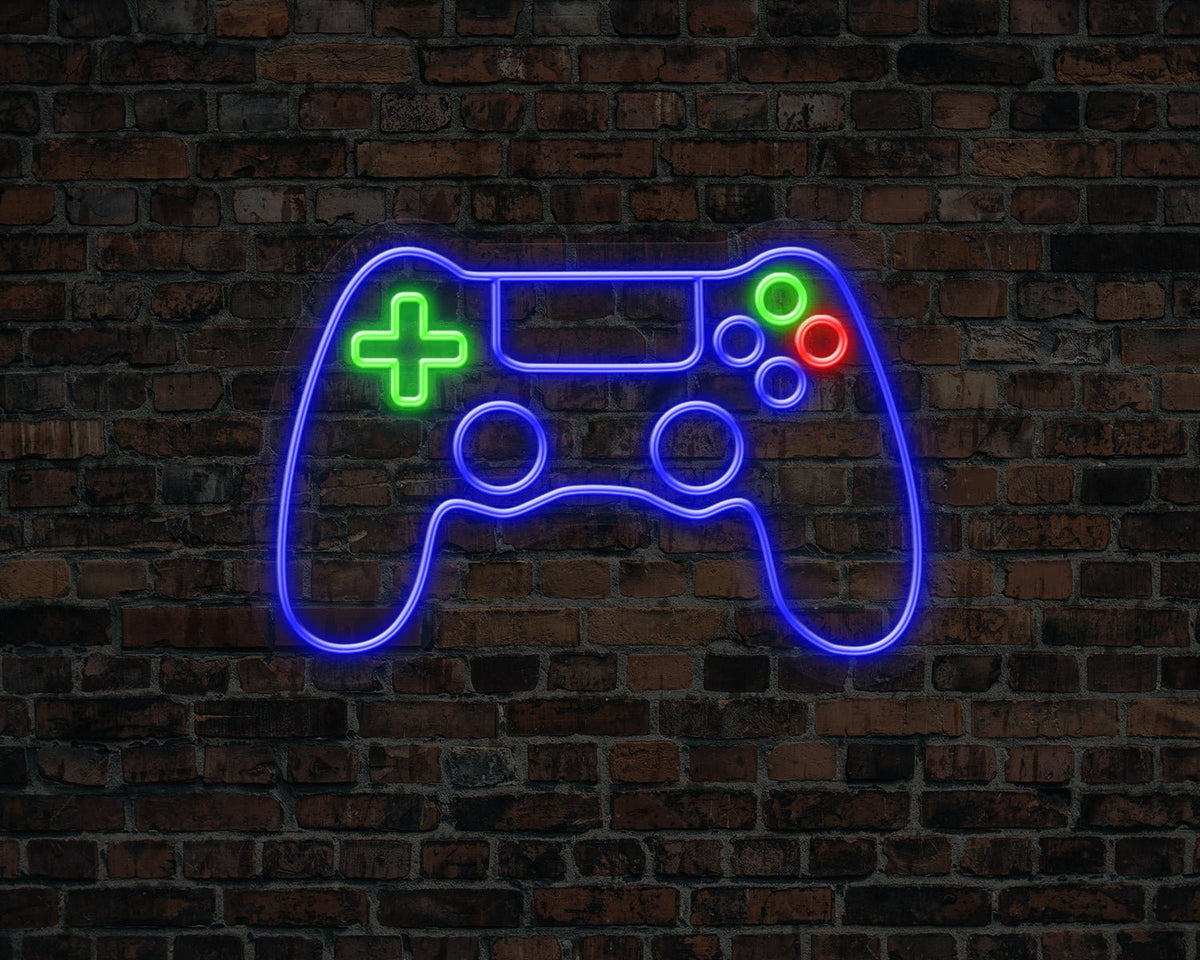 Game Remote Neon Sign