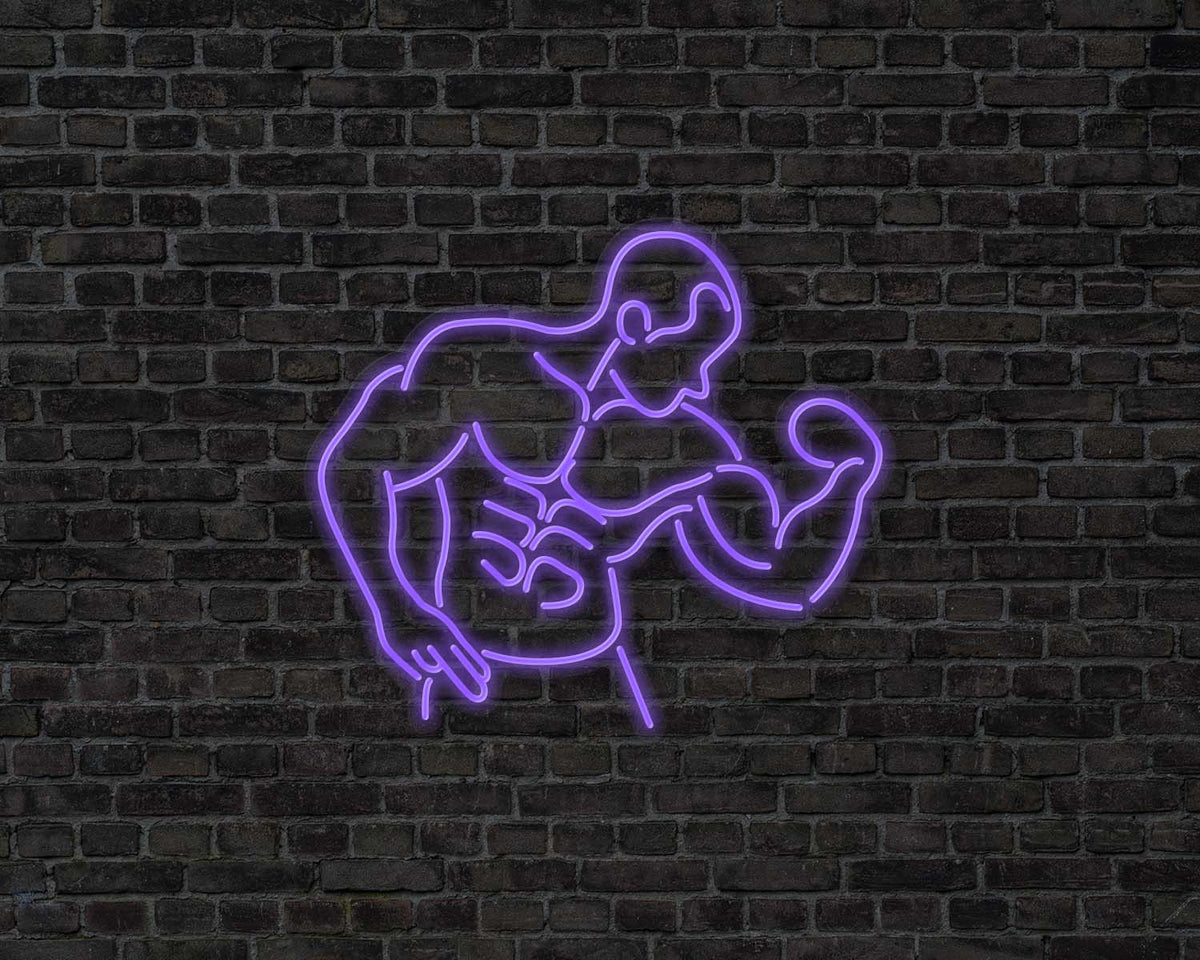 Bodybuilder Neon Sign