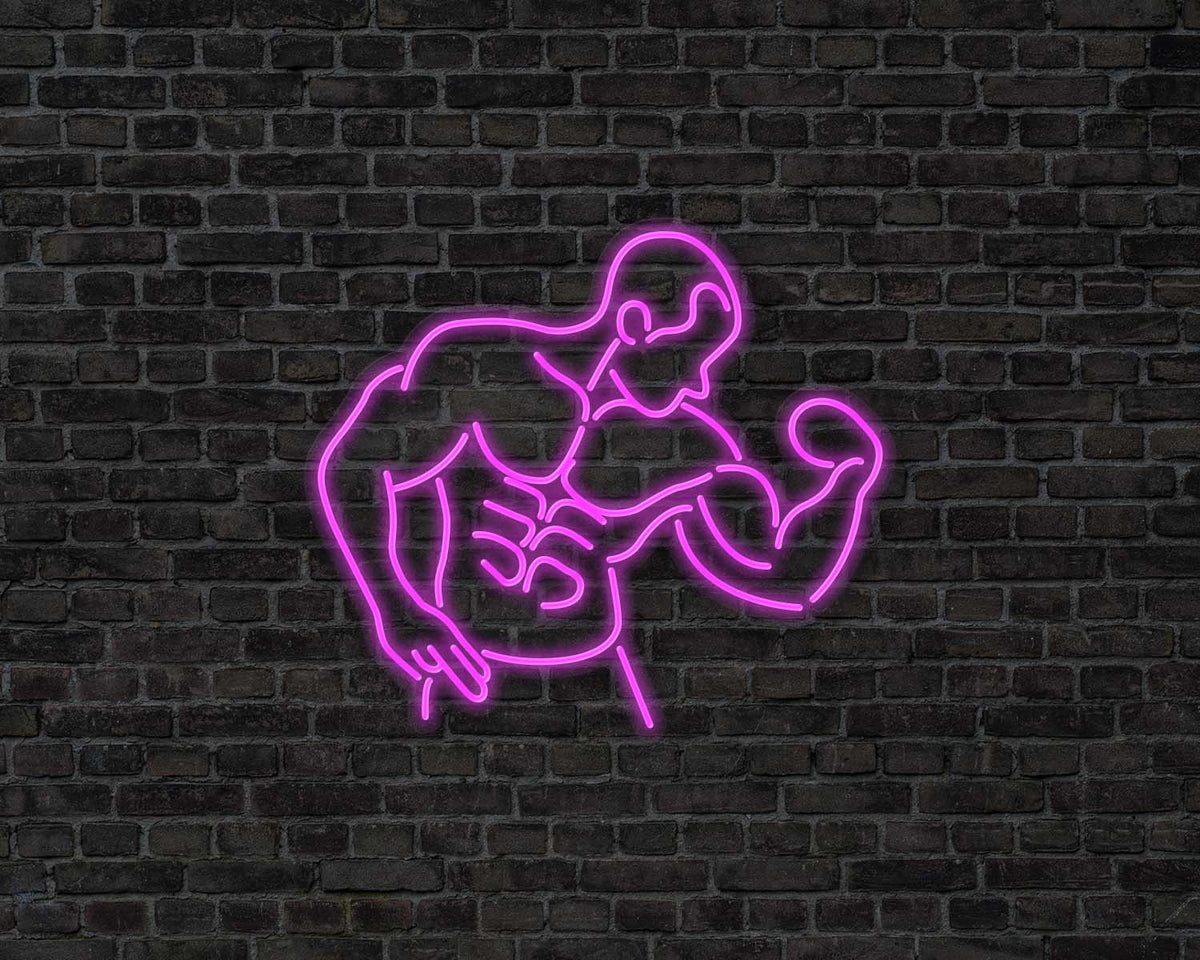 Bodybuilder Neon Sign