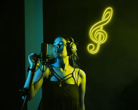Treble Clef Neon Sign