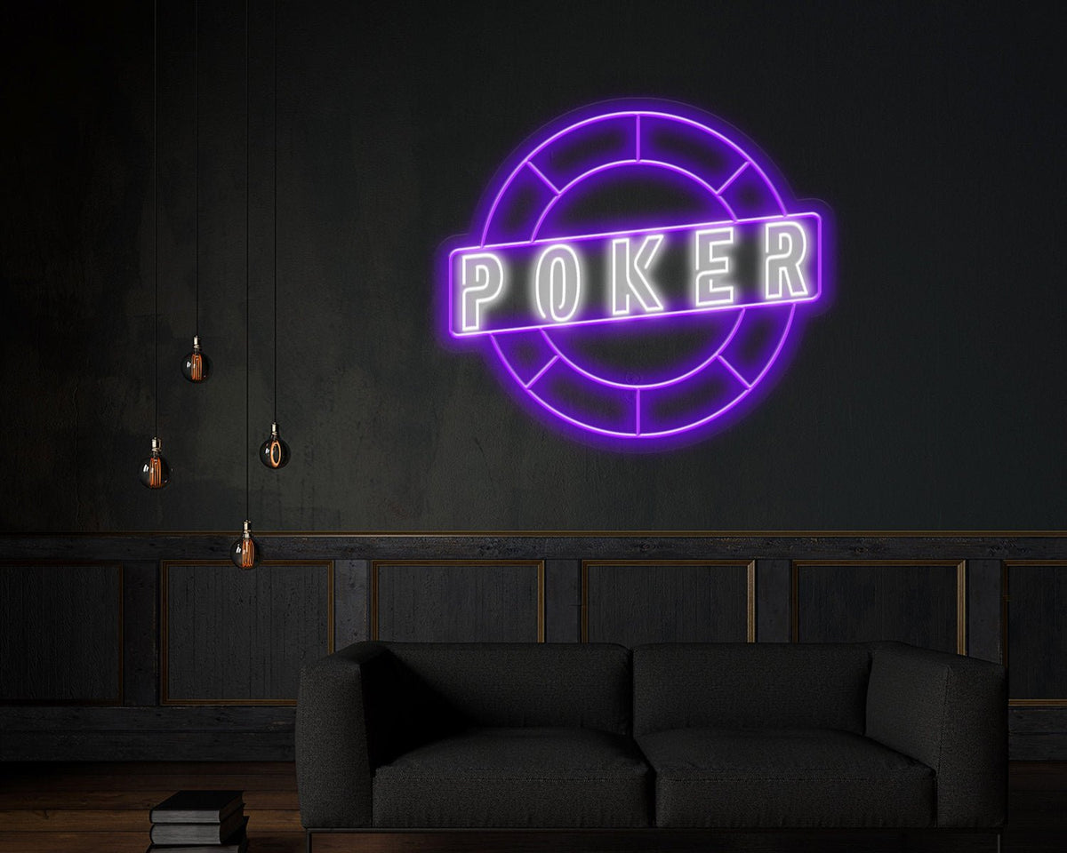 Poker Neon Sign