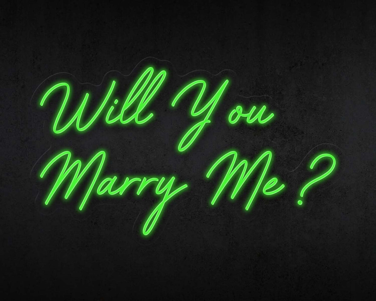 Will you marry me Neon Sign