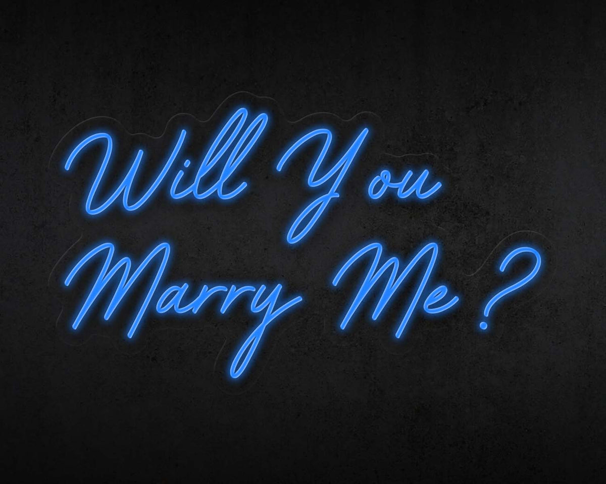 Will you marry me Neon Sign