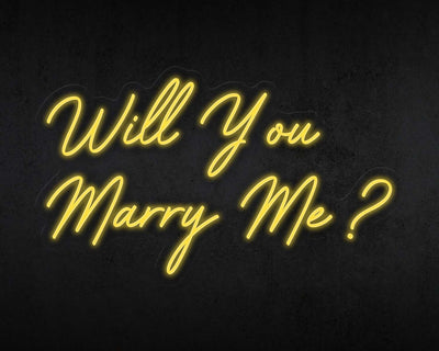 Will you marry me Neon Sign