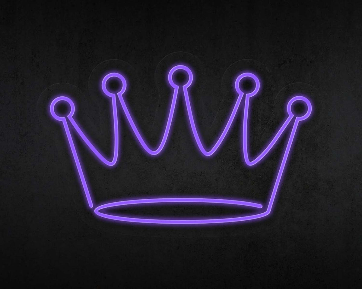 Crowned King Neon Sign