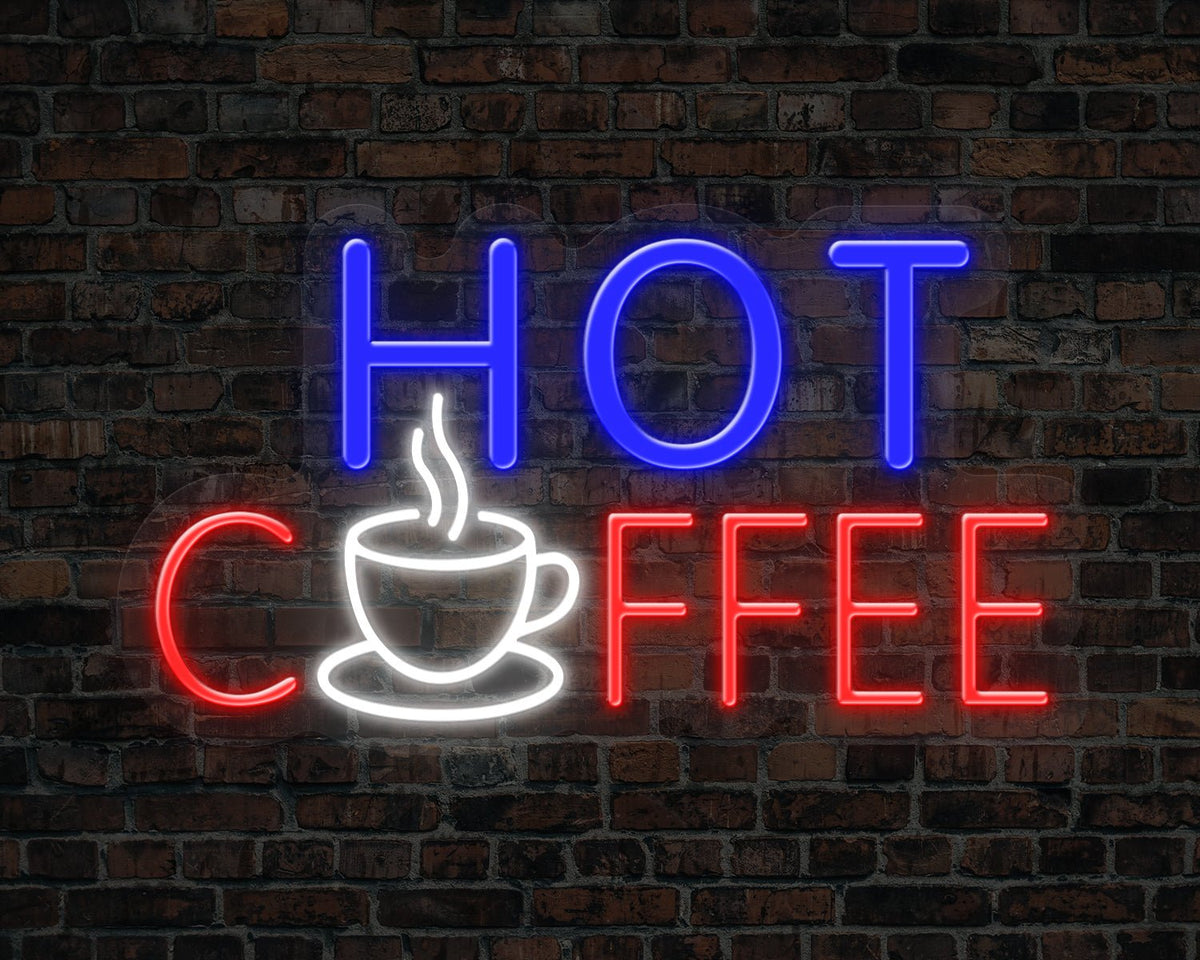 Hot Coffee Neon Sign