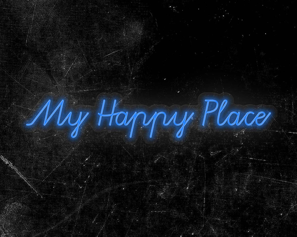 My Happy Place Neon Sign
