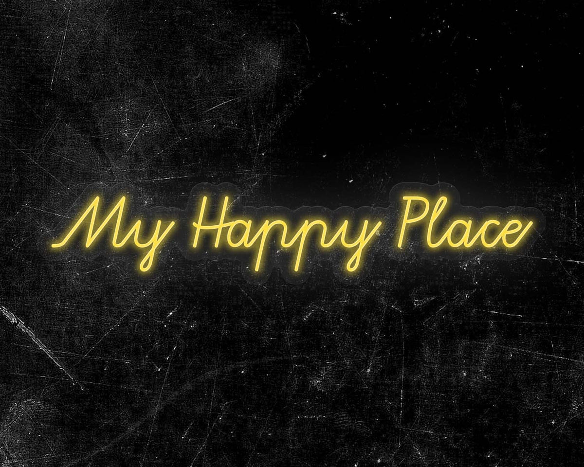 My Happy Place Neon Sign