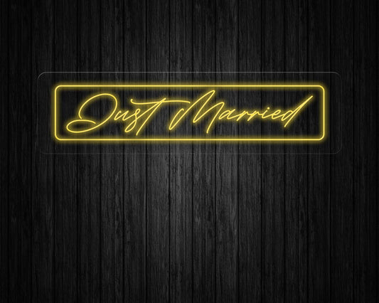 Just Married Neon Sign