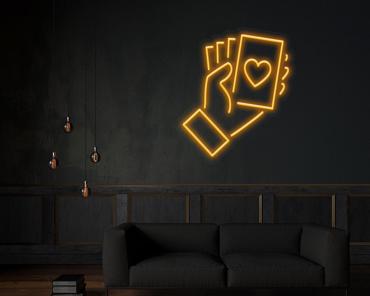 Playing Card Neon Sign