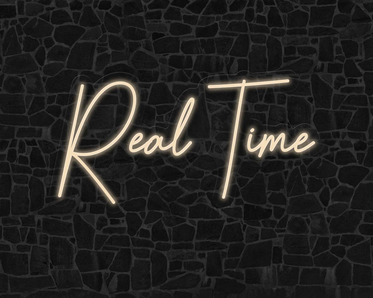 Real Time Neon Sign