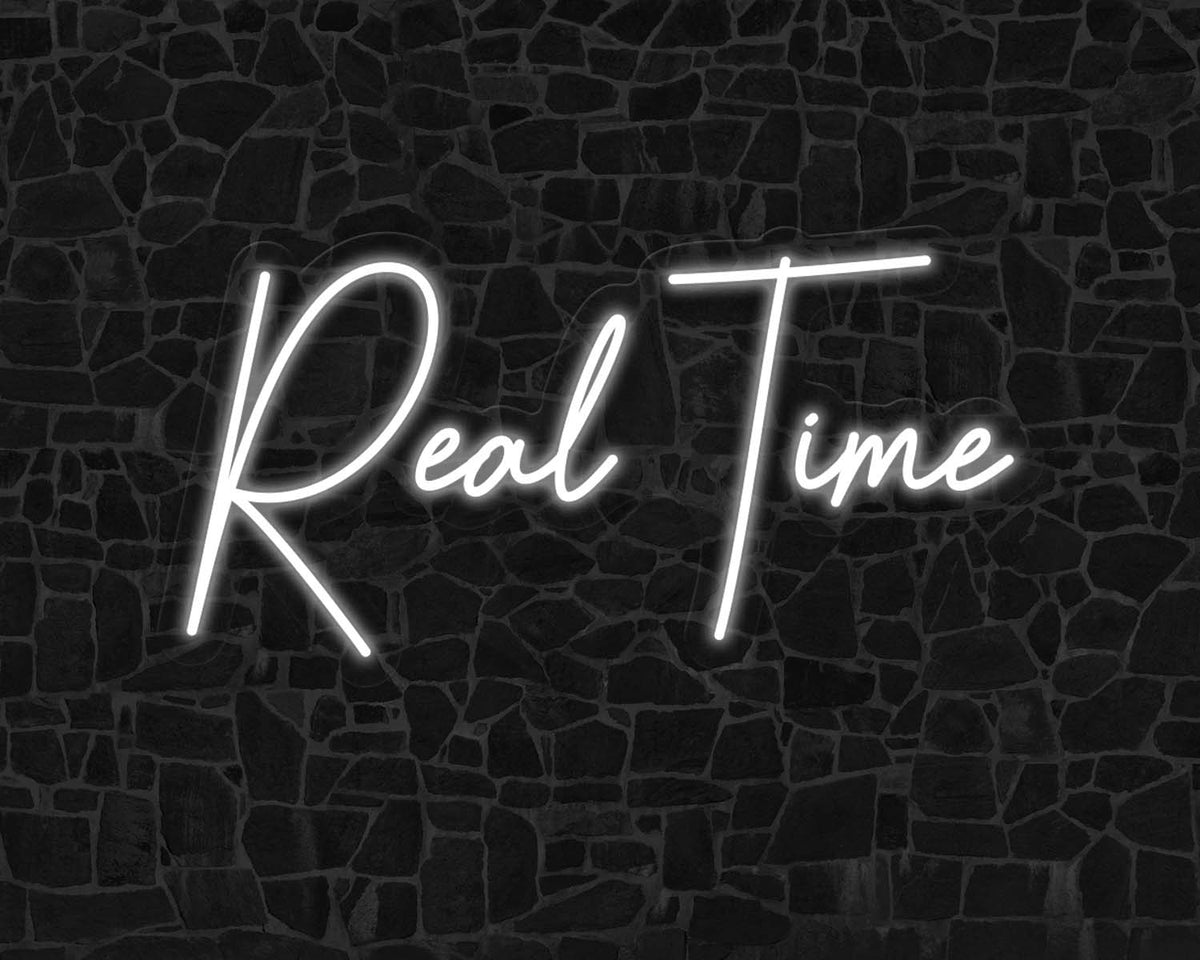 Real Time Neon Sign