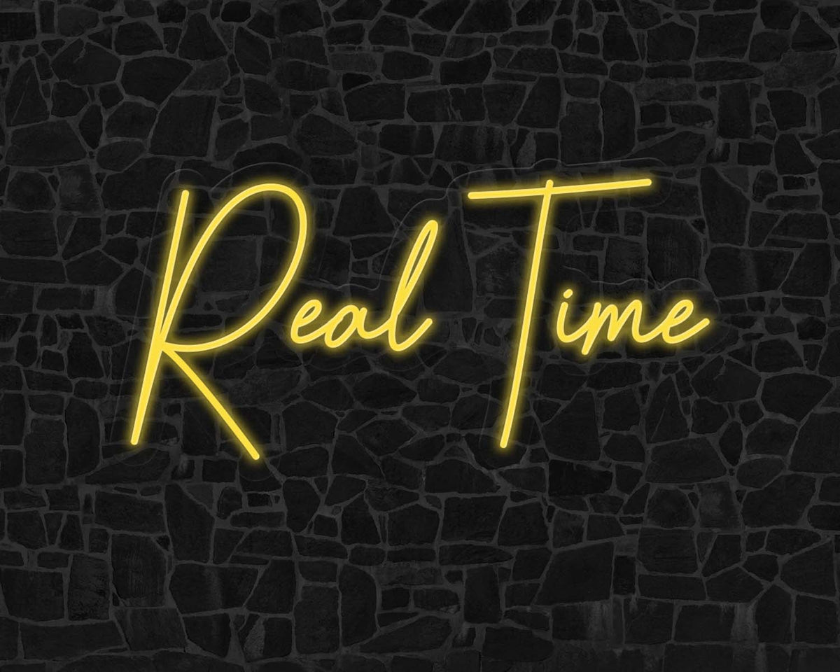 Real Time Neon Sign