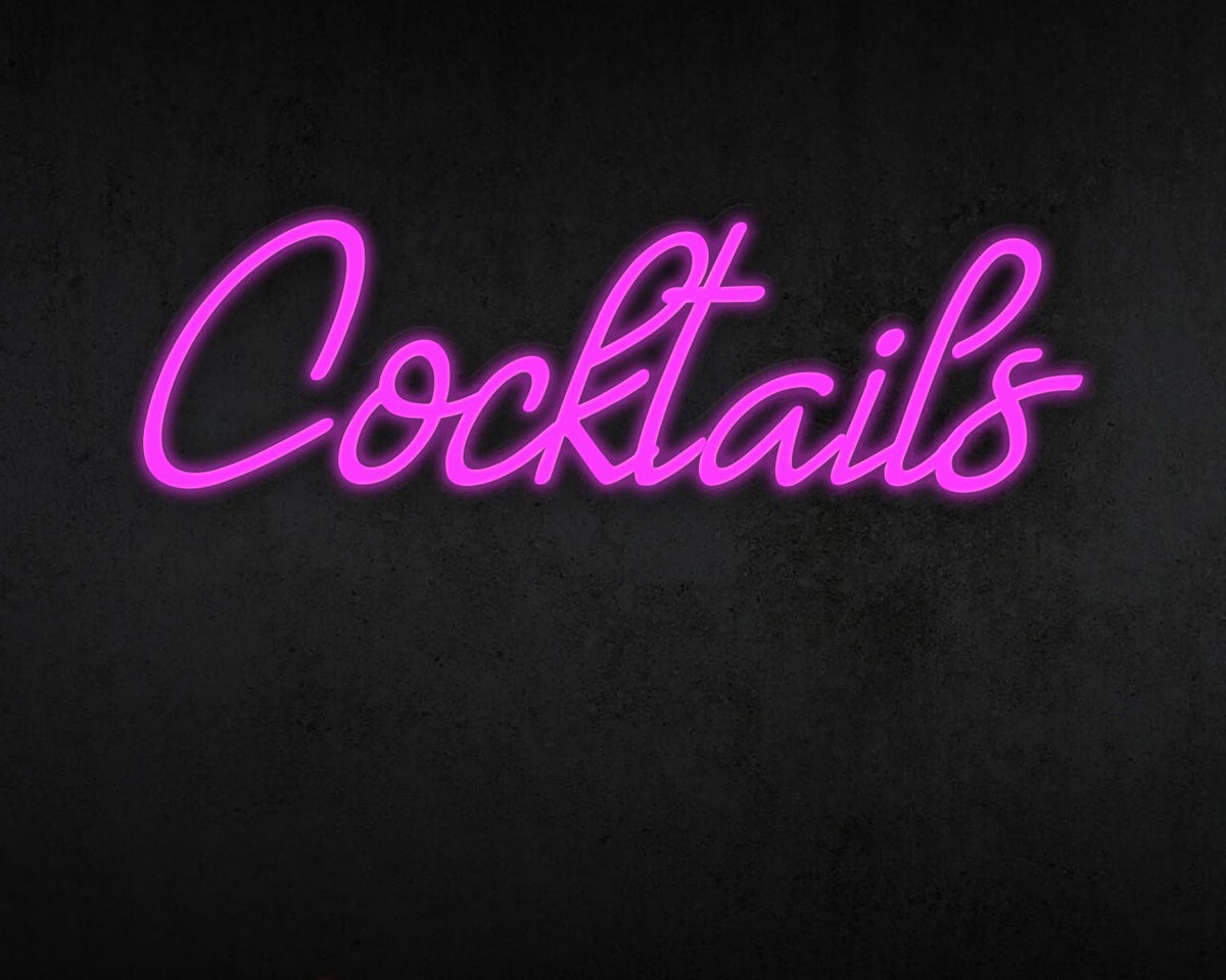 Cocktails Neon Sign