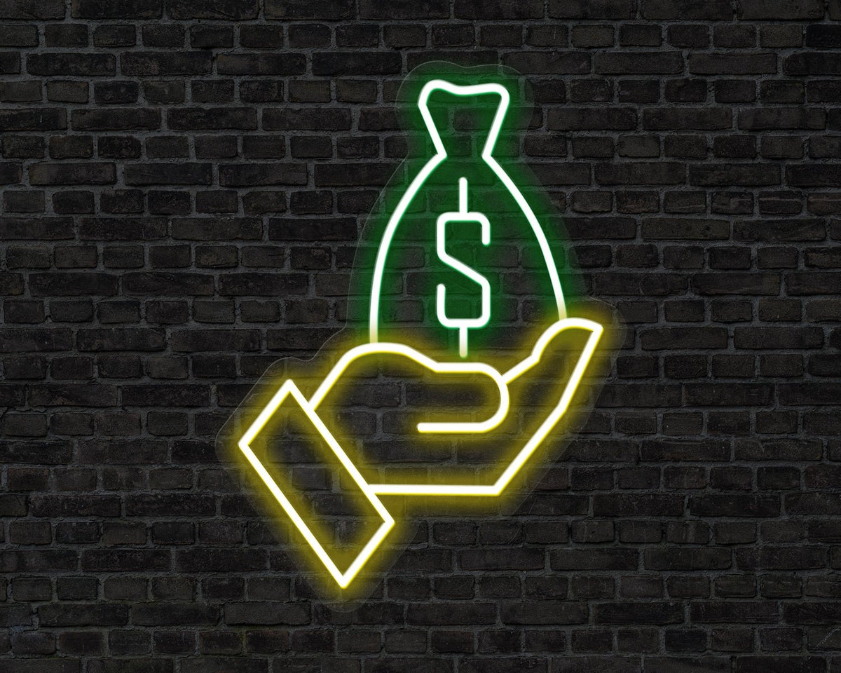 Money Bag Neon Sign
