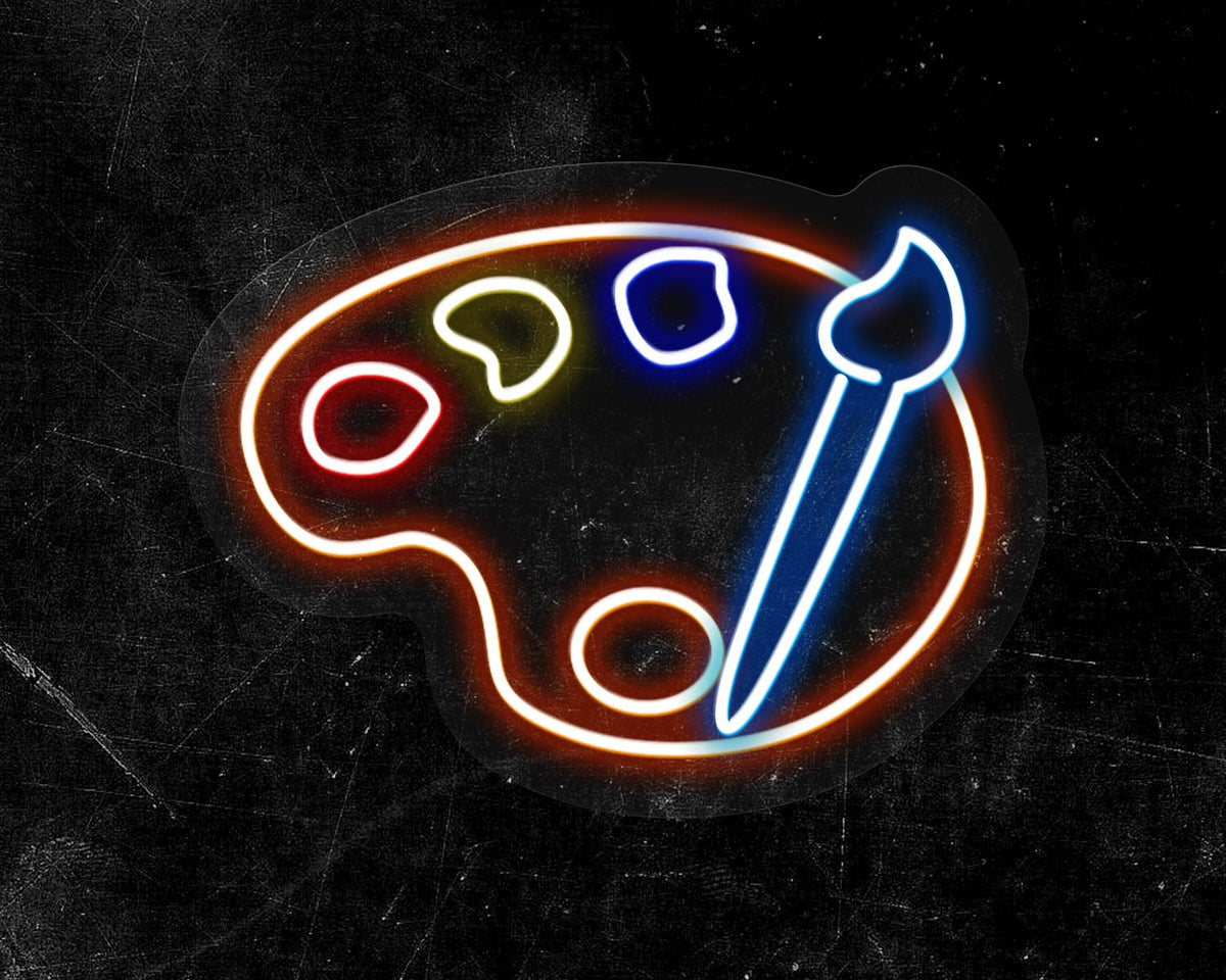 Paint Palette Neon Sign