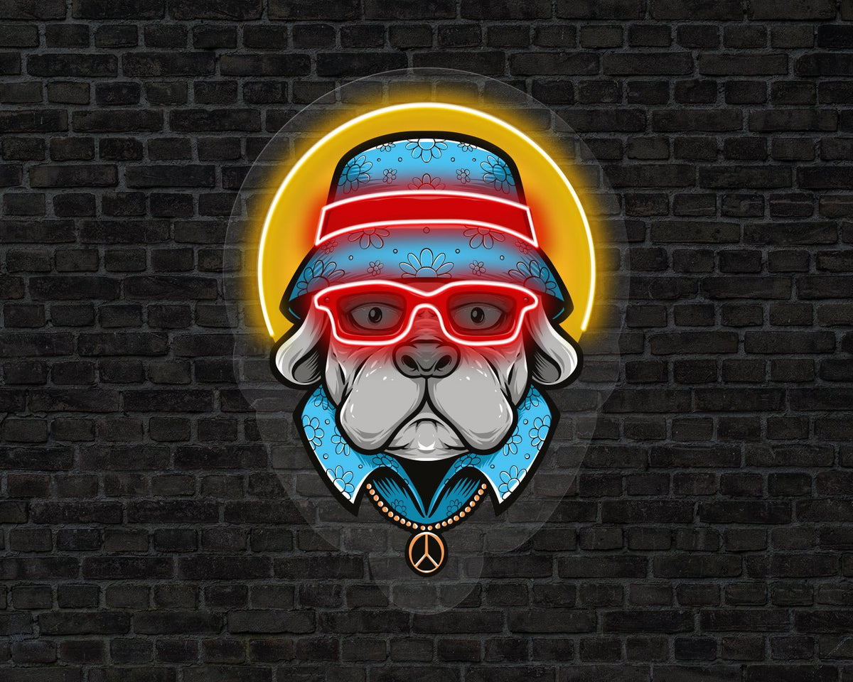 Cute Dog Neon Sign