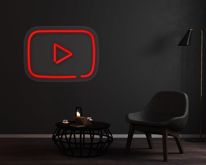 YouTube Neon Sign