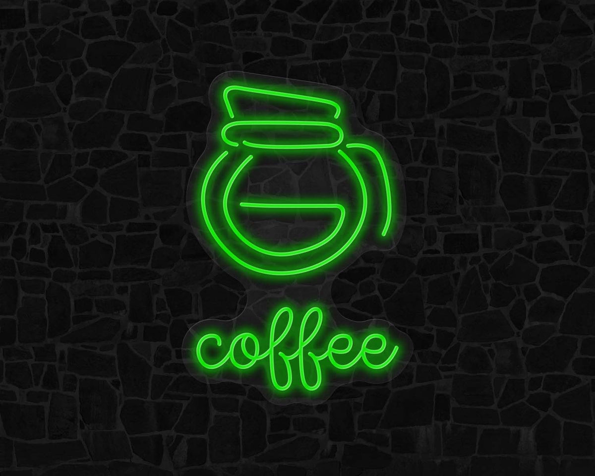 Coffee Pot Neon Sign