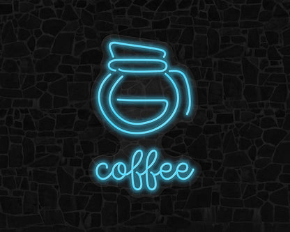 Coffee Pot Neon Sign