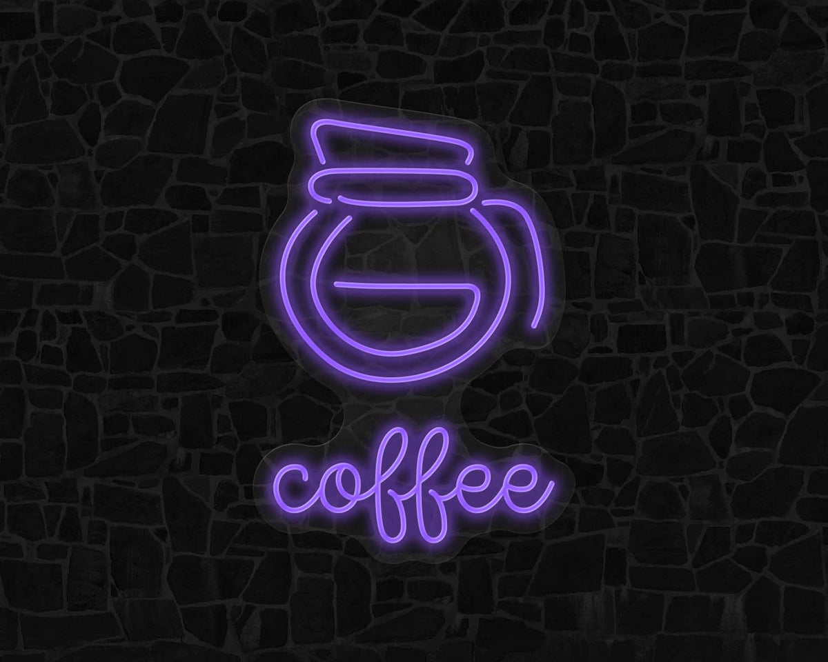 Coffee Pot Neon Sign