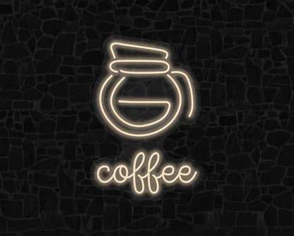 Coffee Pot Neon Sign