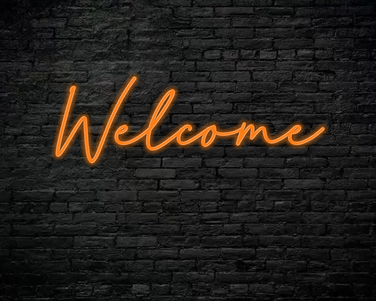 Welcome Neon Sign