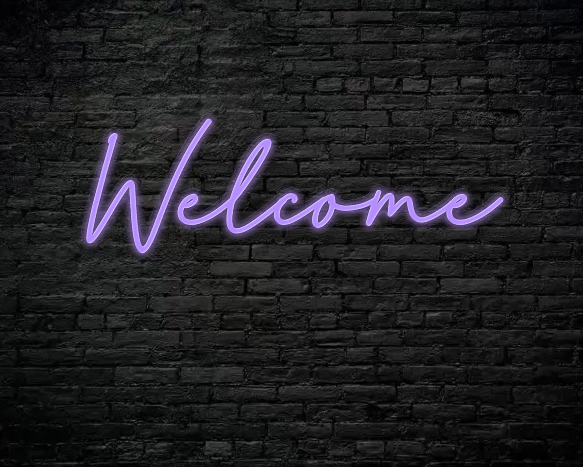 Welcome Neon Sign