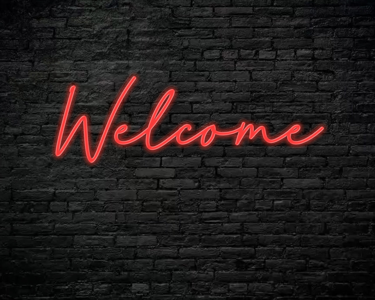 Welcome Neon Sign