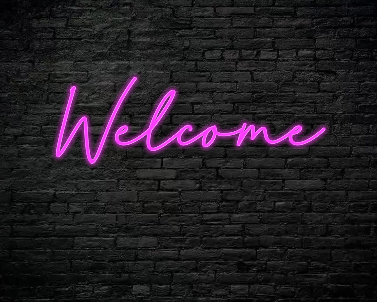 Welcome Neon Sign