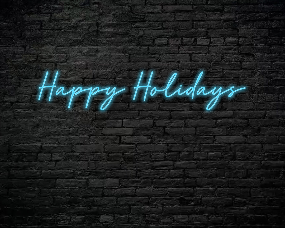 Happy Holidays Neon Sign