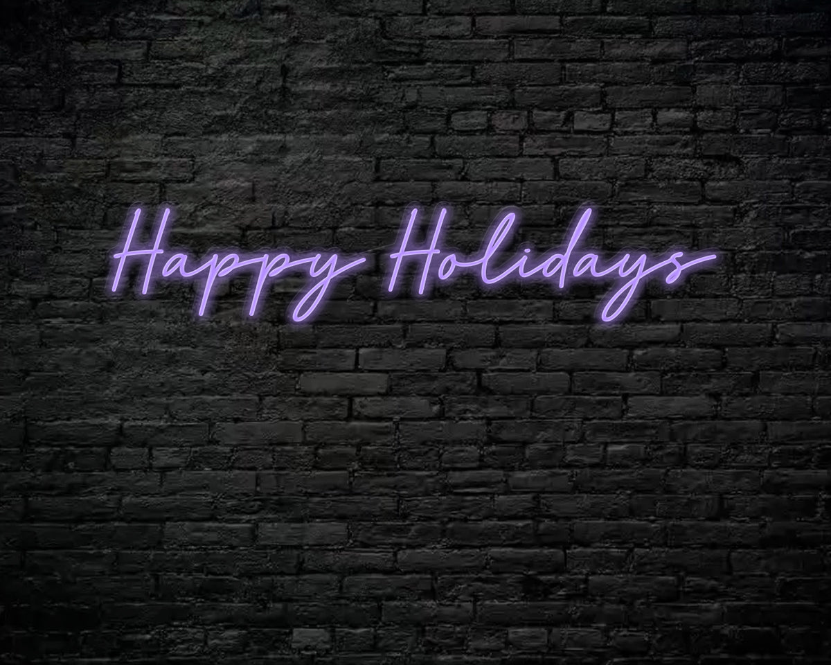 Happy Holidays Neon Sign